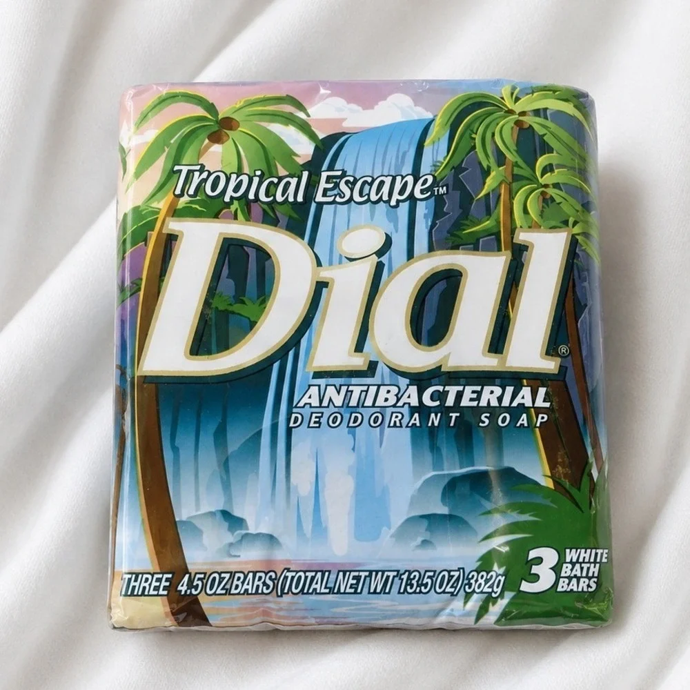 Dial Tropical Escape Antibacterial Soap 3 Bars 4.5 oz Each Sealed Discontinued
